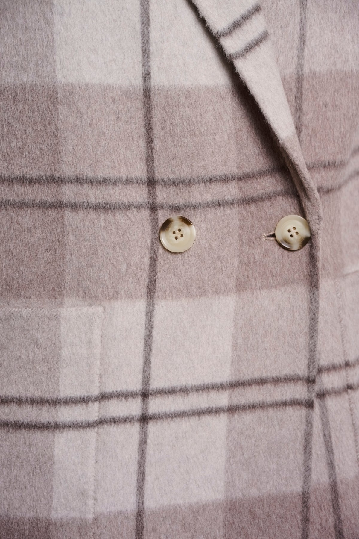 Adria Oat Check Reversible Coat - 7002611