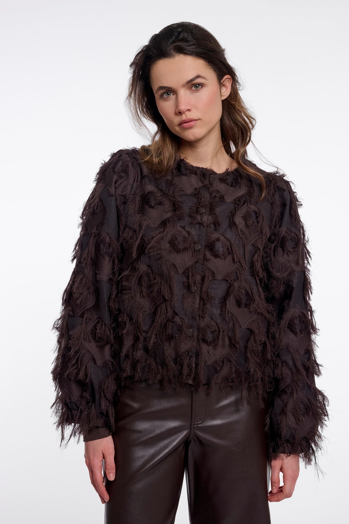 Alm Peated Fringe Jacket -7002612