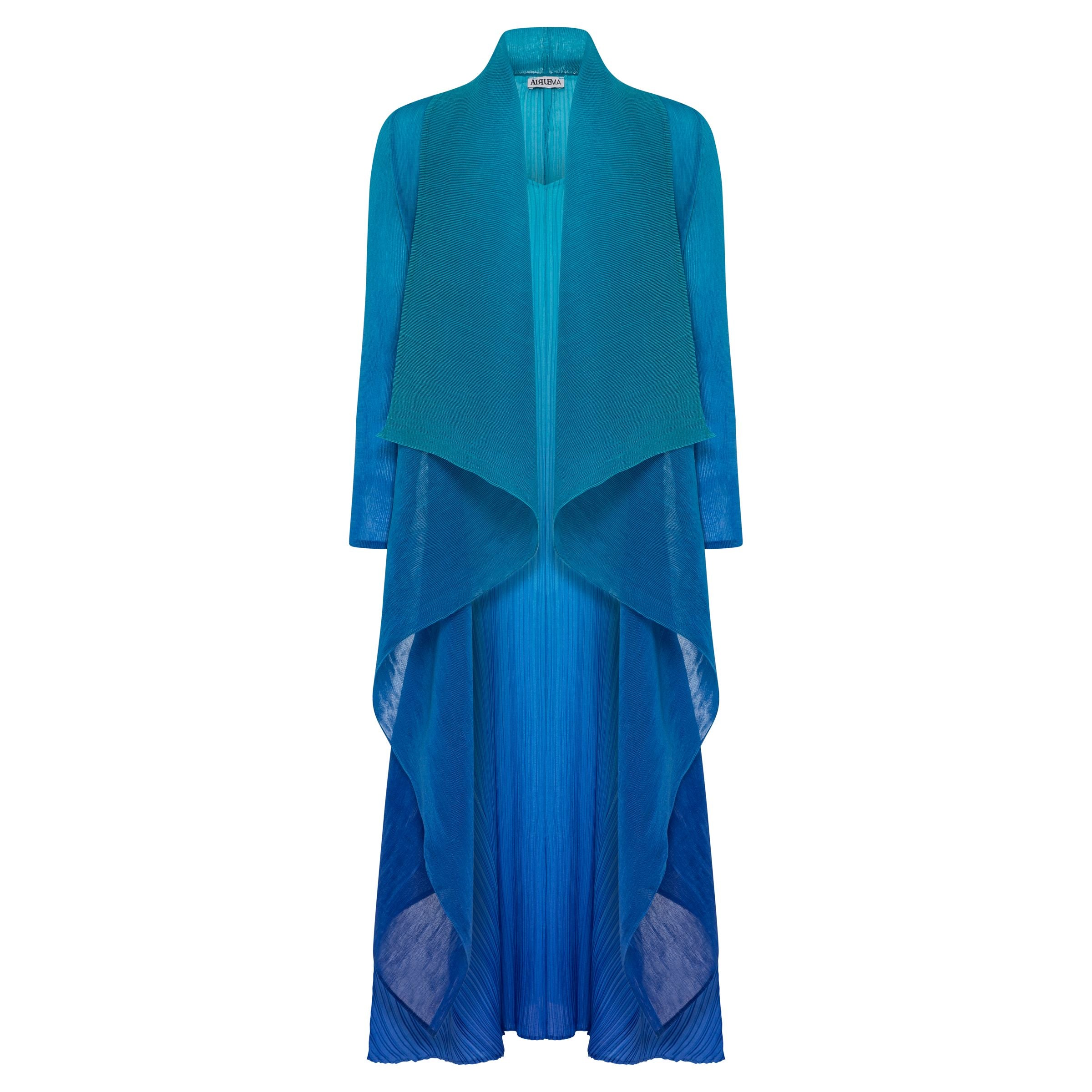 Aqua Royal Estrella Dress & Collare Coat