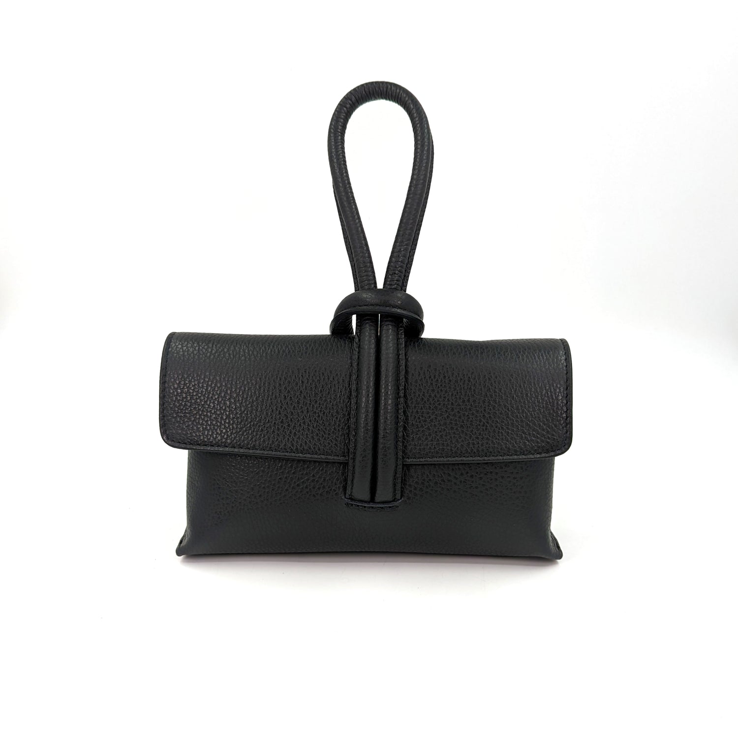 Black Leather Clutch - Z001
