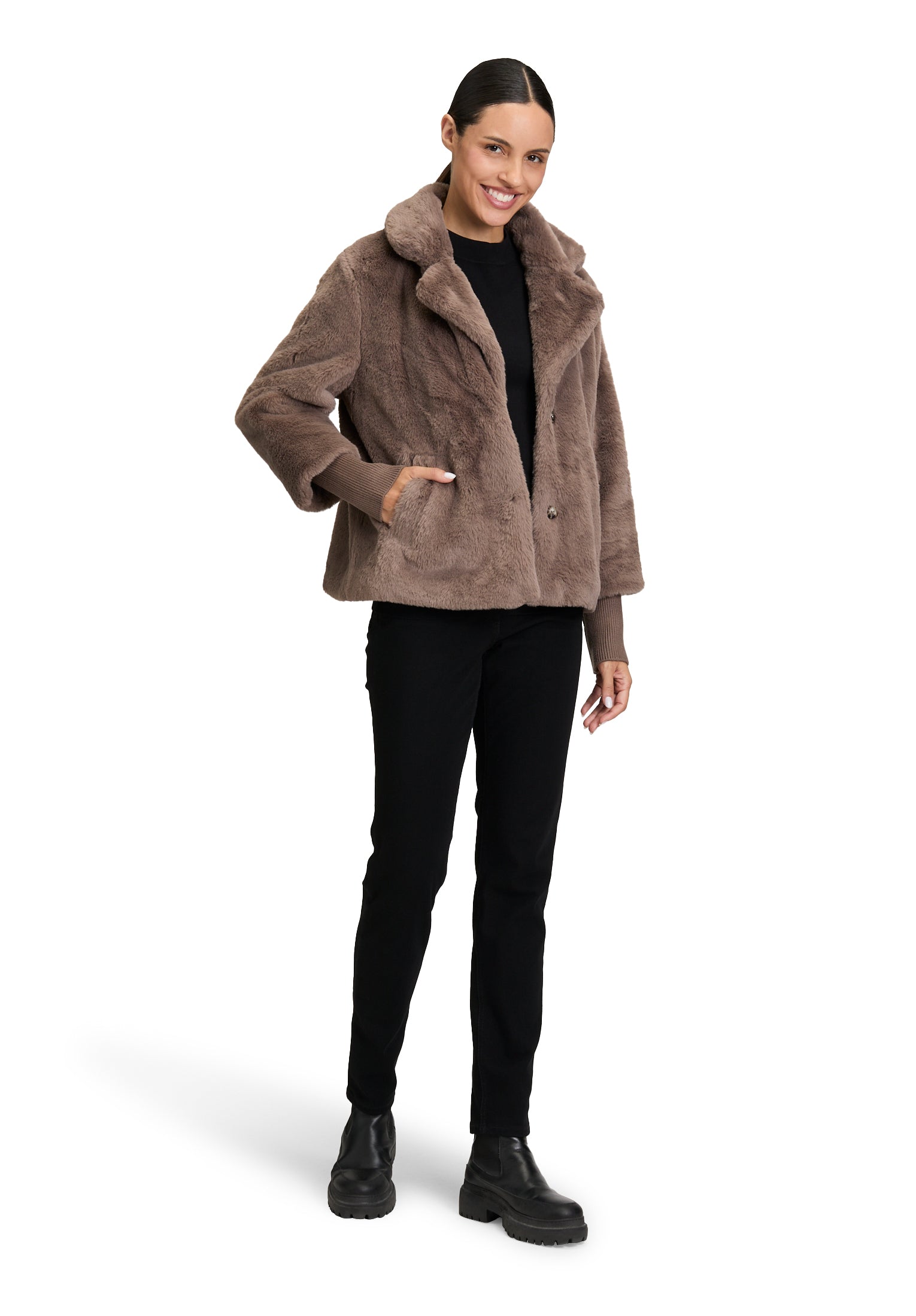 Falcon Faux Fur Jacket - 7242