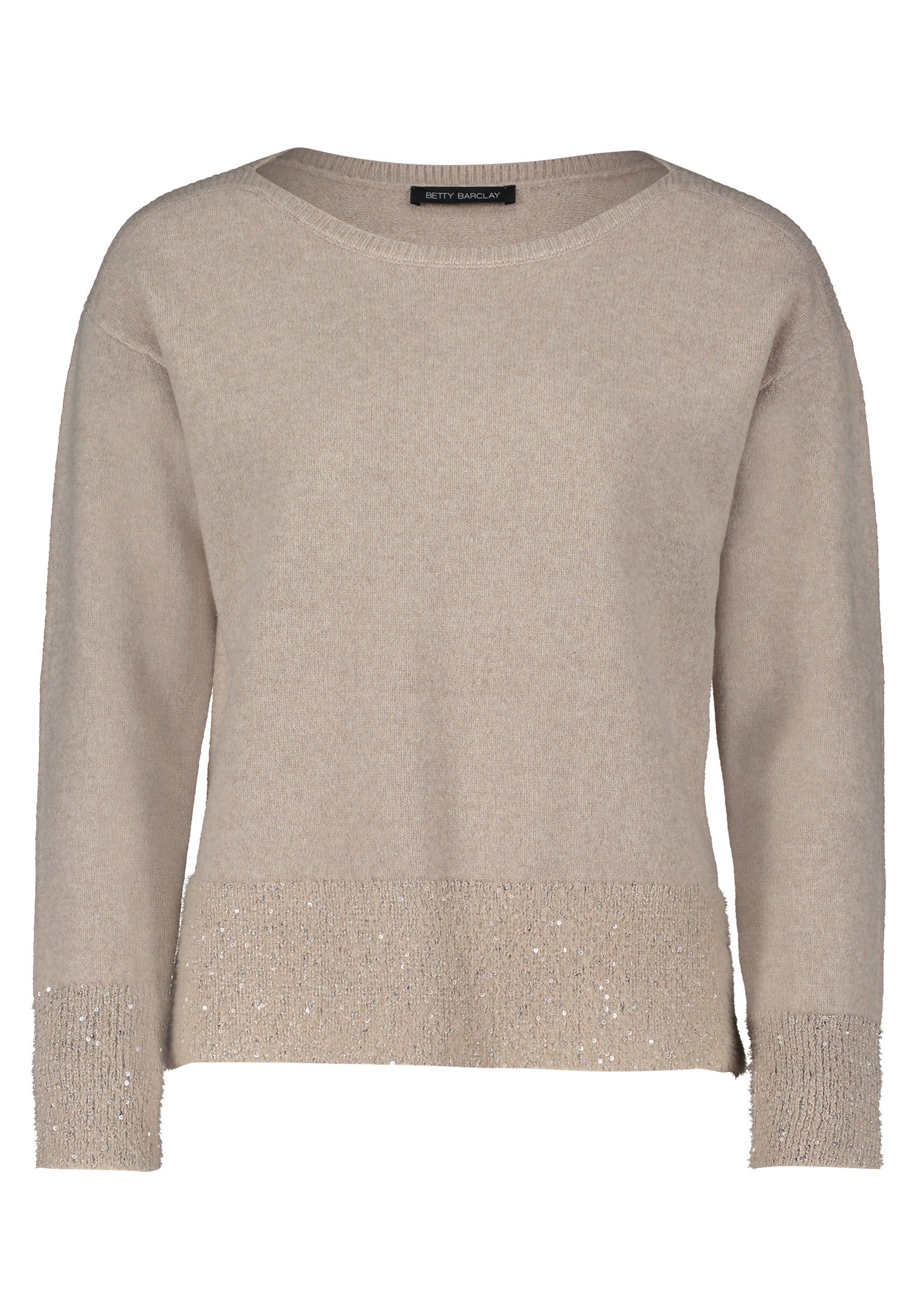 Taupe Sequin Sweater - 5330