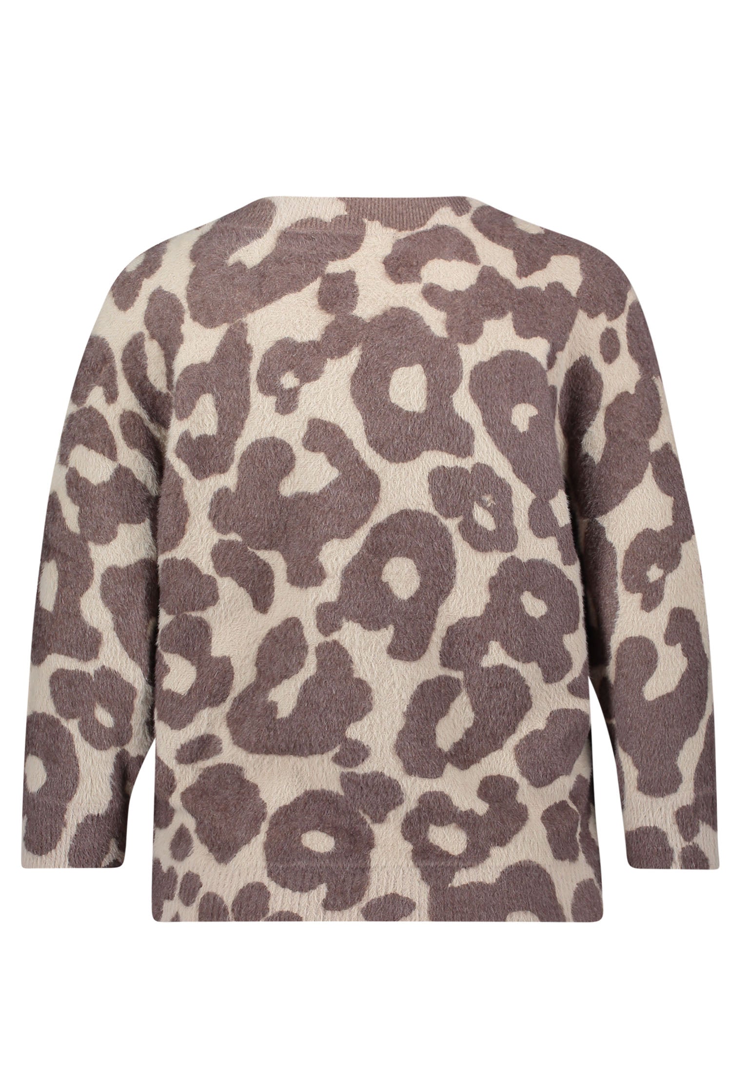 Taupe Animal Print Sweater - 5328