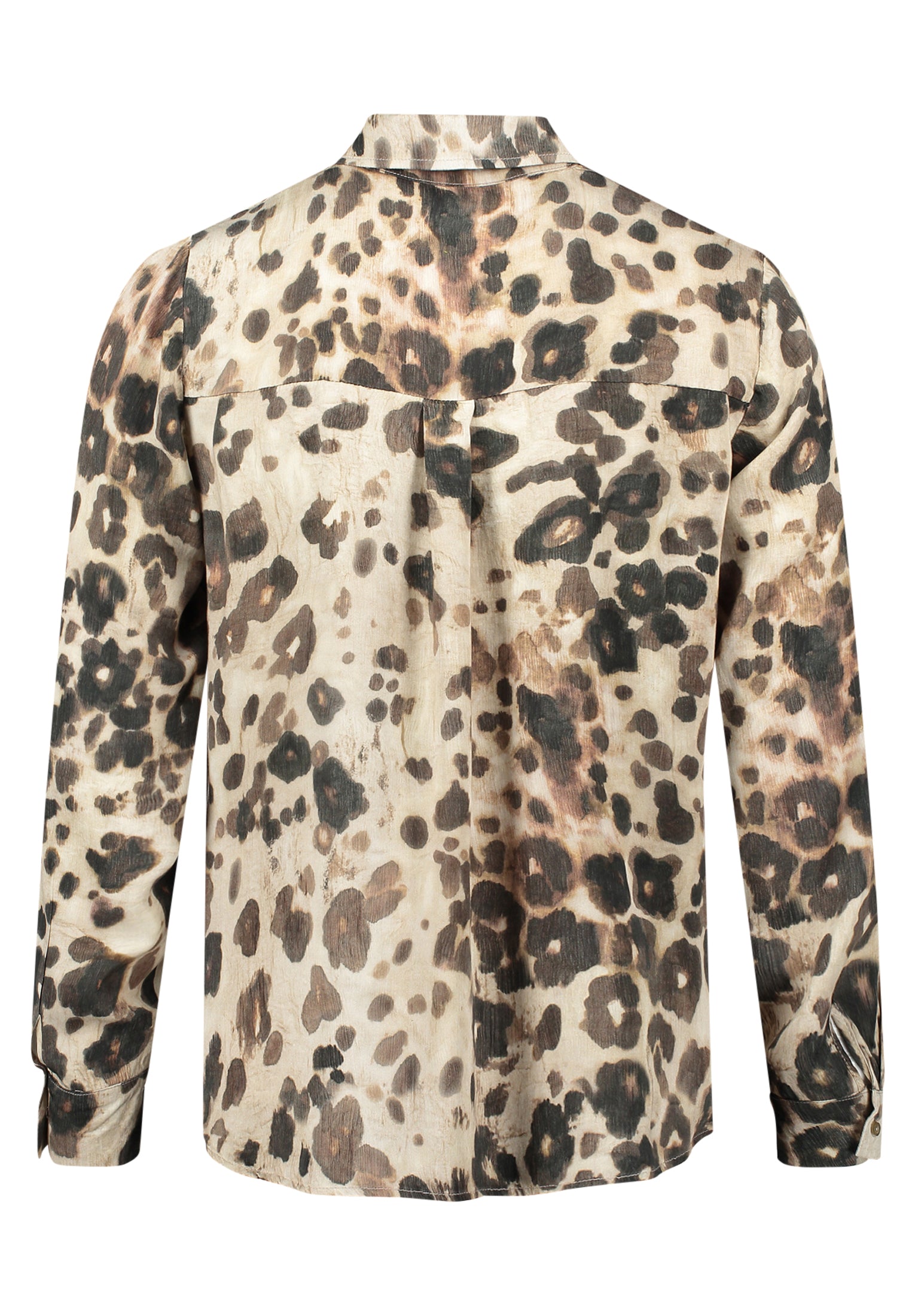 Taupe Animal Print Blouse - 8945