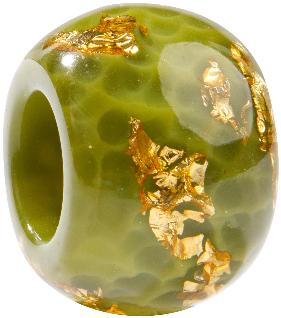 Bliss Olive Gold Fleck Glitz Bead