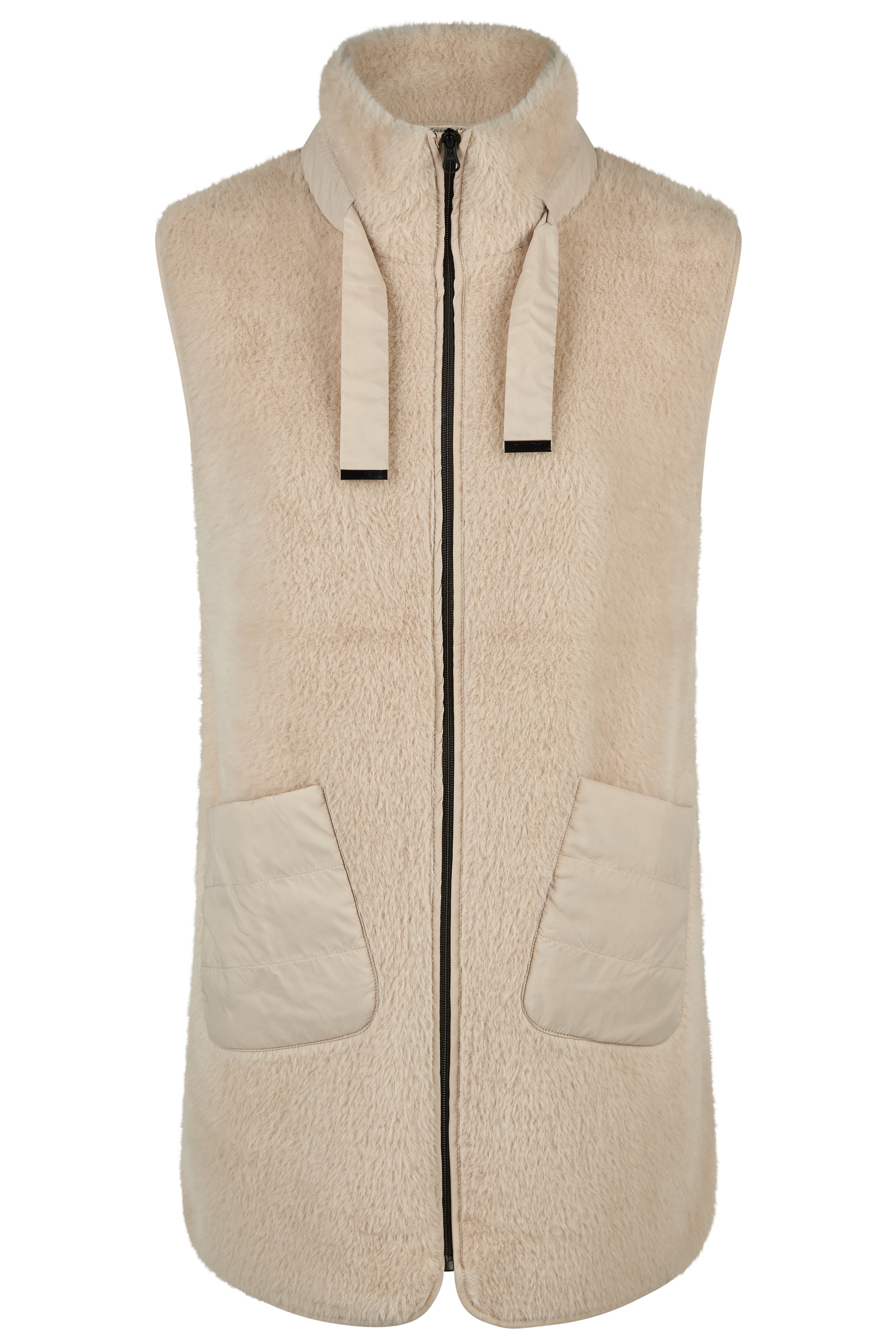 Sand Faux Fur Gilet - 36870052