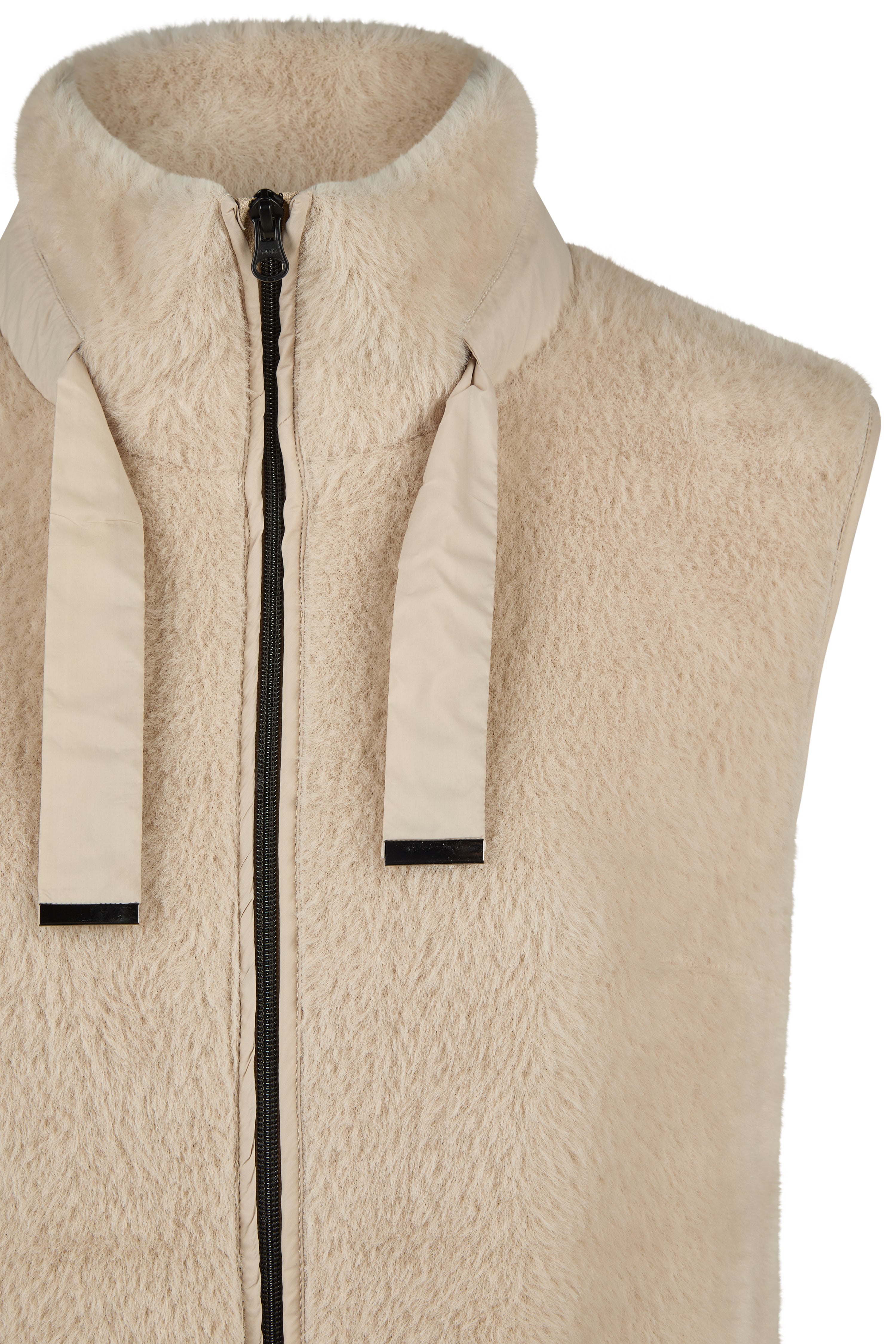 Sand Faux Fur Gilet - 36870052