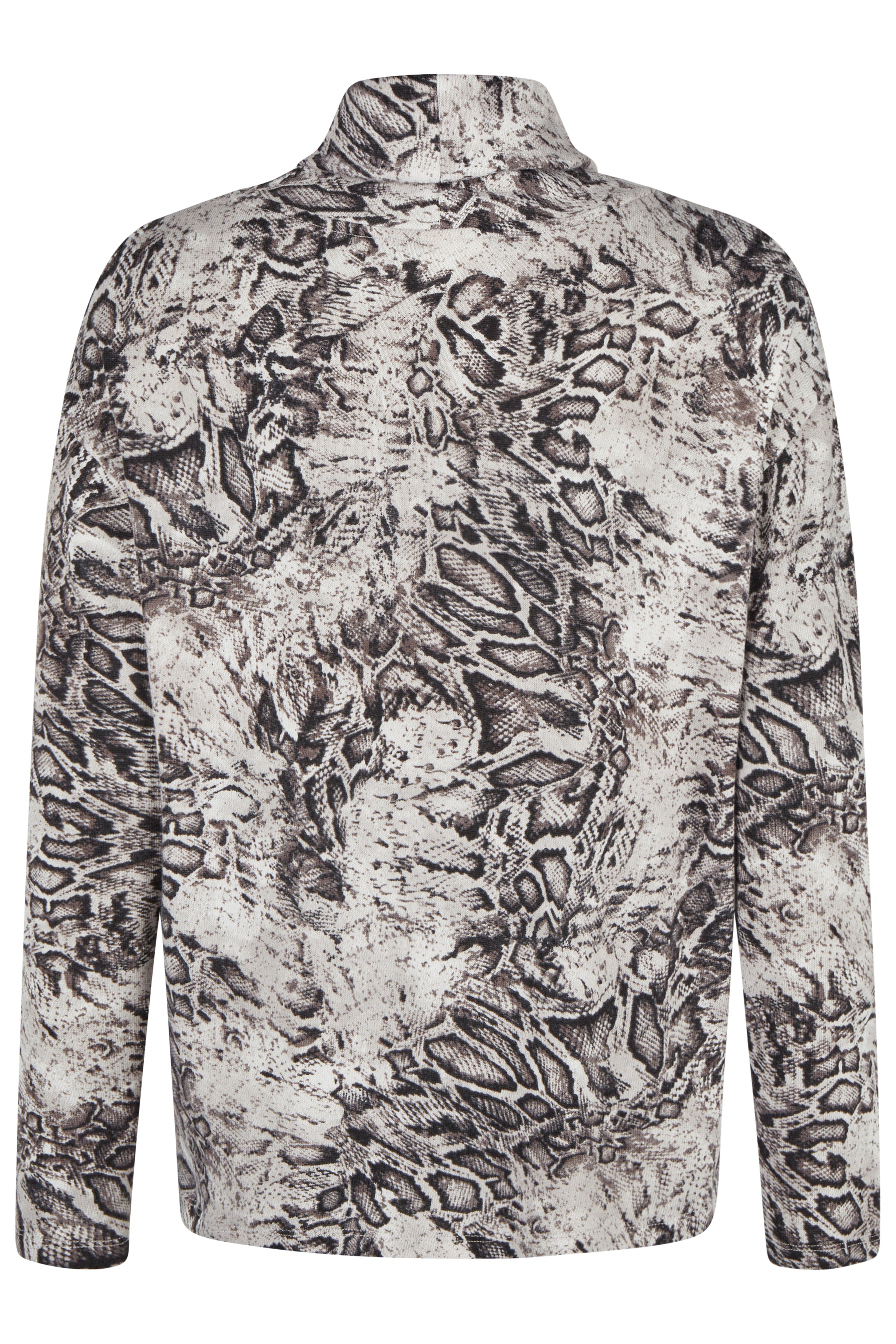 Steel Snake Print Polo Neck - 36230052