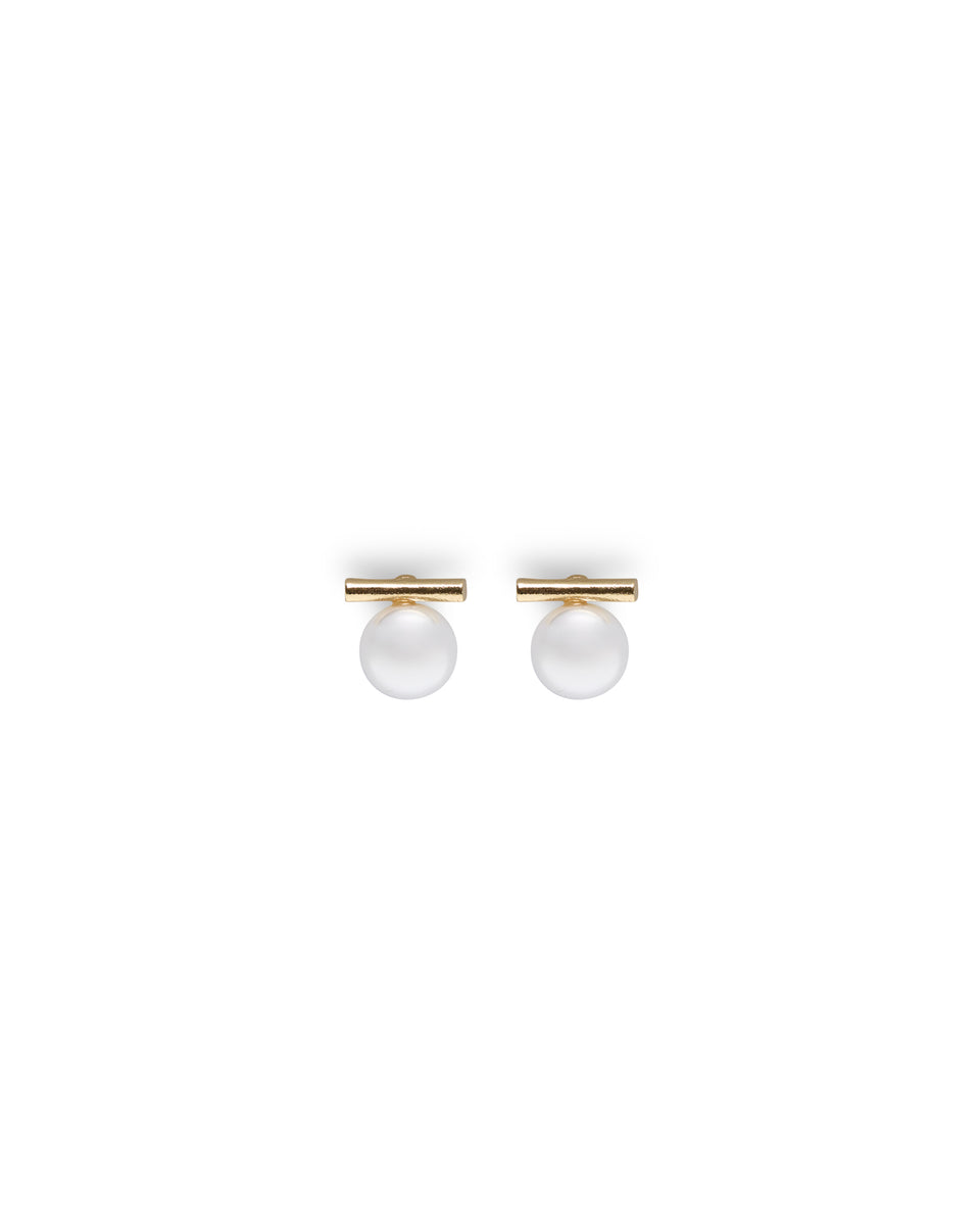 Bristol Pearl T-Bar Earrings