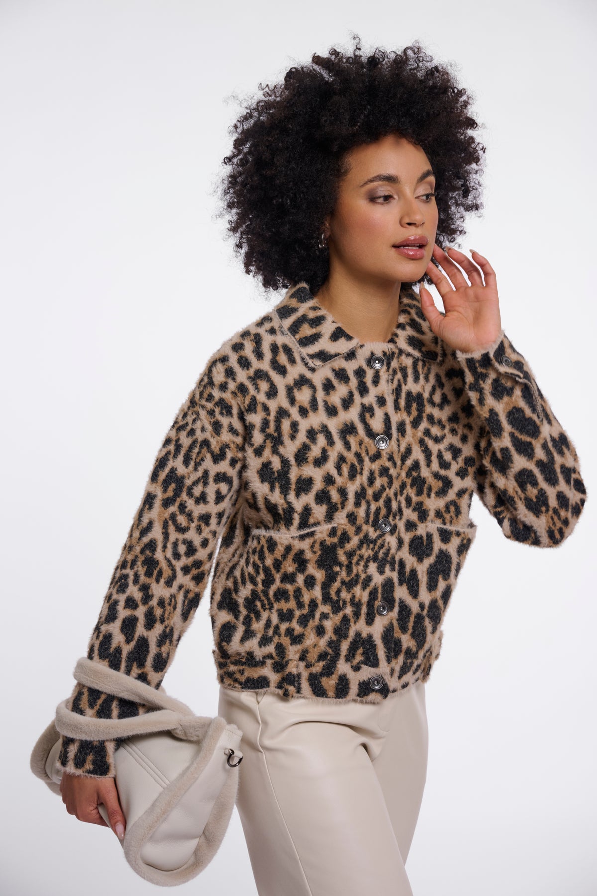 Bubbly Light Leopard Jacket - 5012611