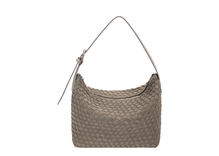 Warm Grey Sand Woven Bag - CM8452-1