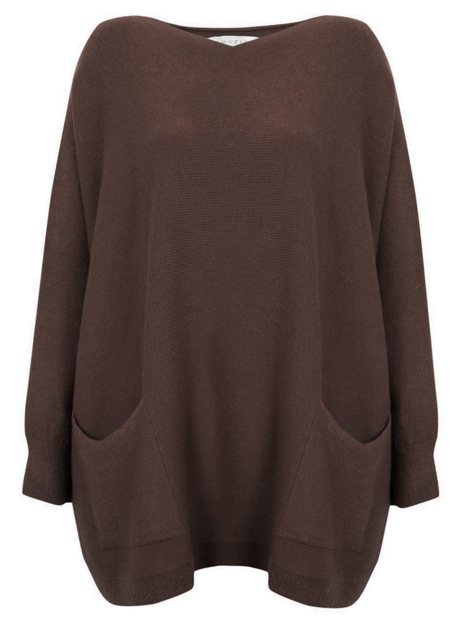 Caryf X Dark Chocolate Oversized Sweater