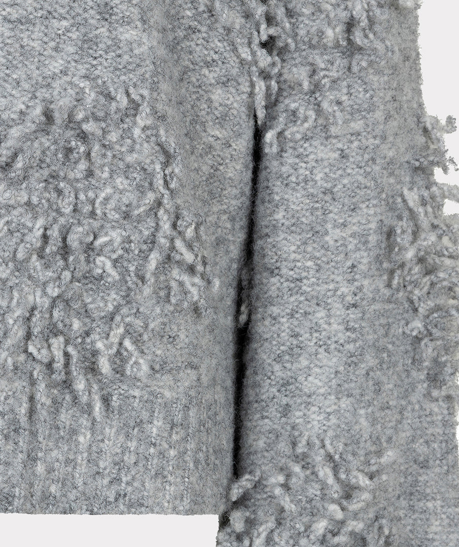 Grey 3D Fringe Sweater - 02518
