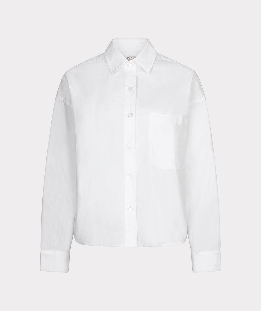 White Poplin Shirt - 10532