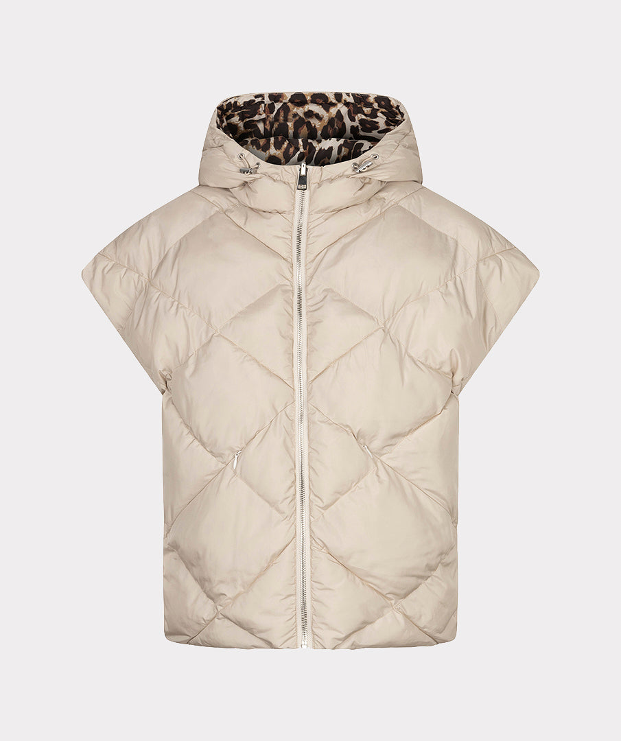 Sand Leopard Reversible Poncho - 37511