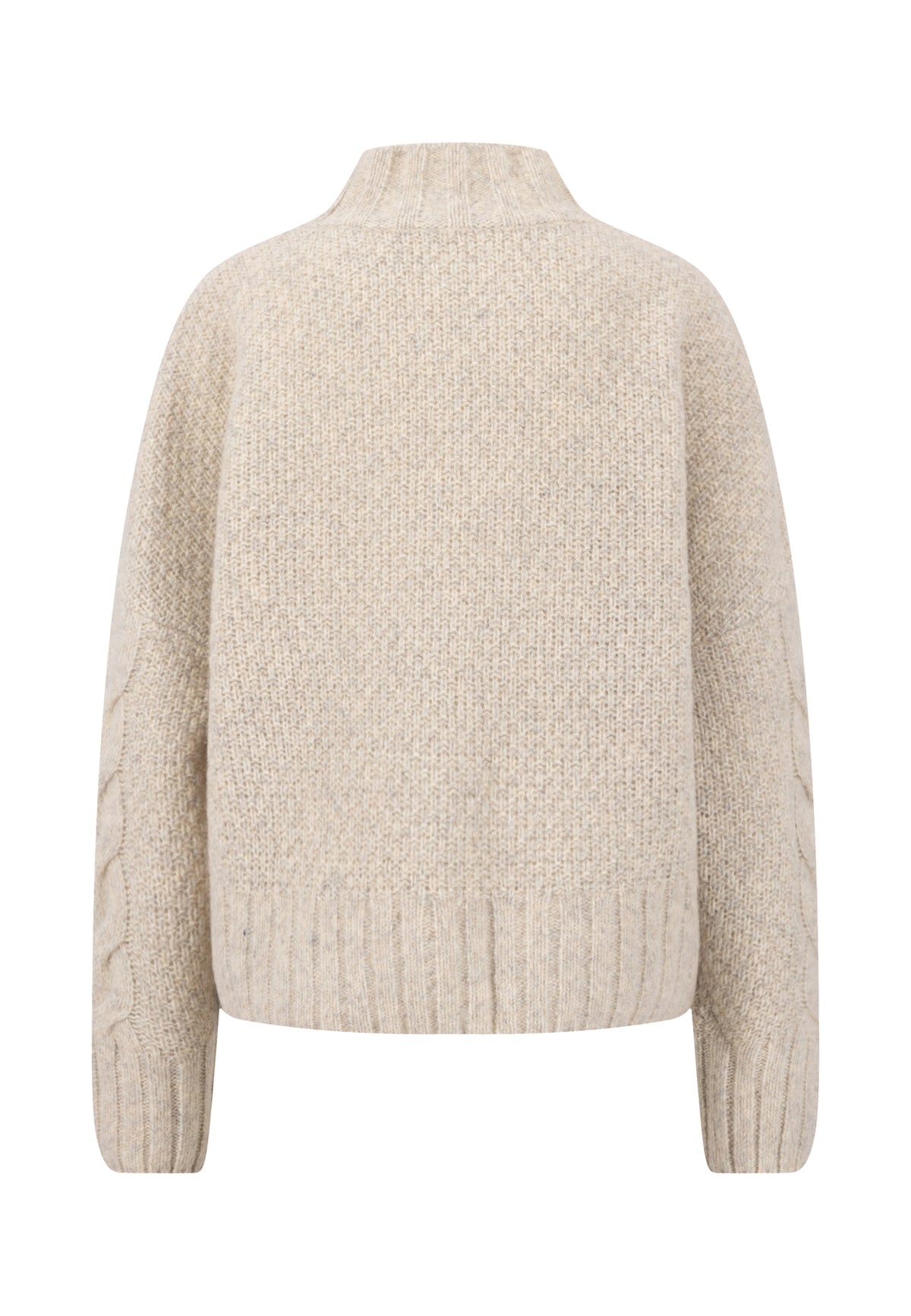 Neutral Cable Knit Pullover - 26107310