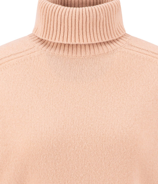 Silky Rose Merino Wool Rollneck - 26097440