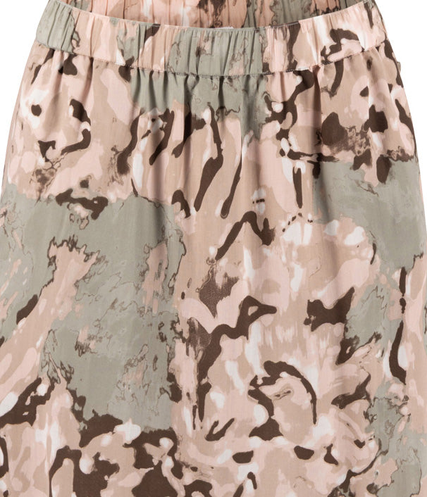 Dusty Green Lion Tiered Skirt - 26093971