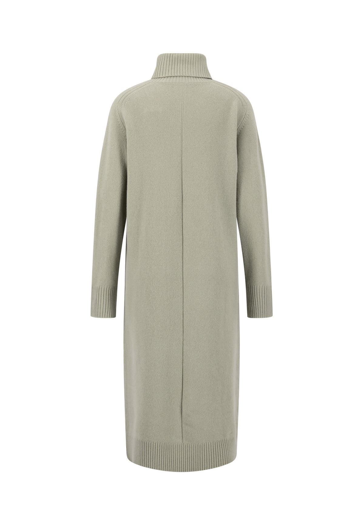 Dusty Green Merino Wool Dress - 26097441