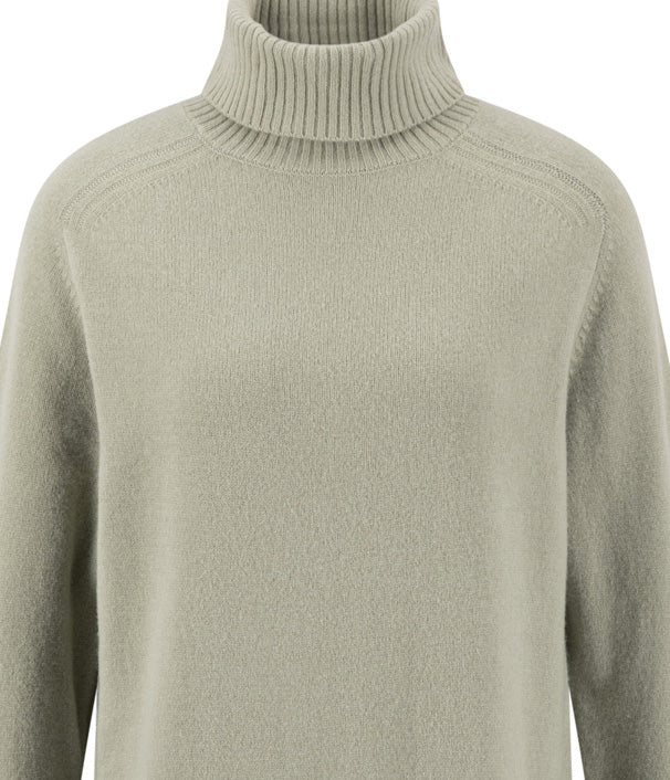 Dusty Green Merino Wool Dress - 26097441