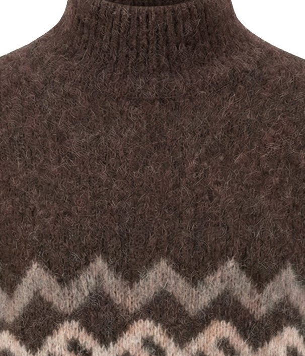 Espresso Norwegian Pullover - 26097470