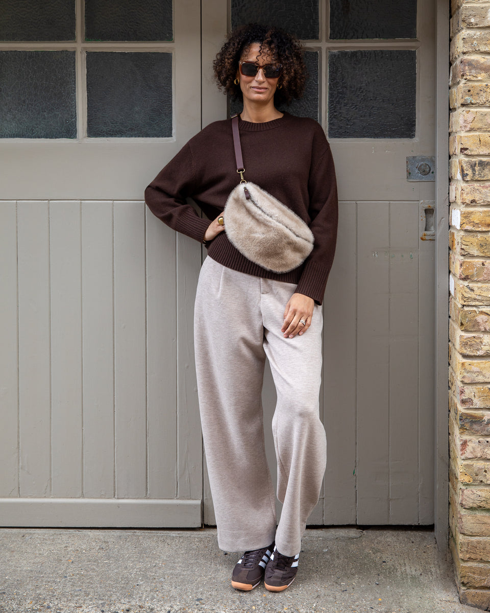Fulham Mink Faux Fur Sling Bag