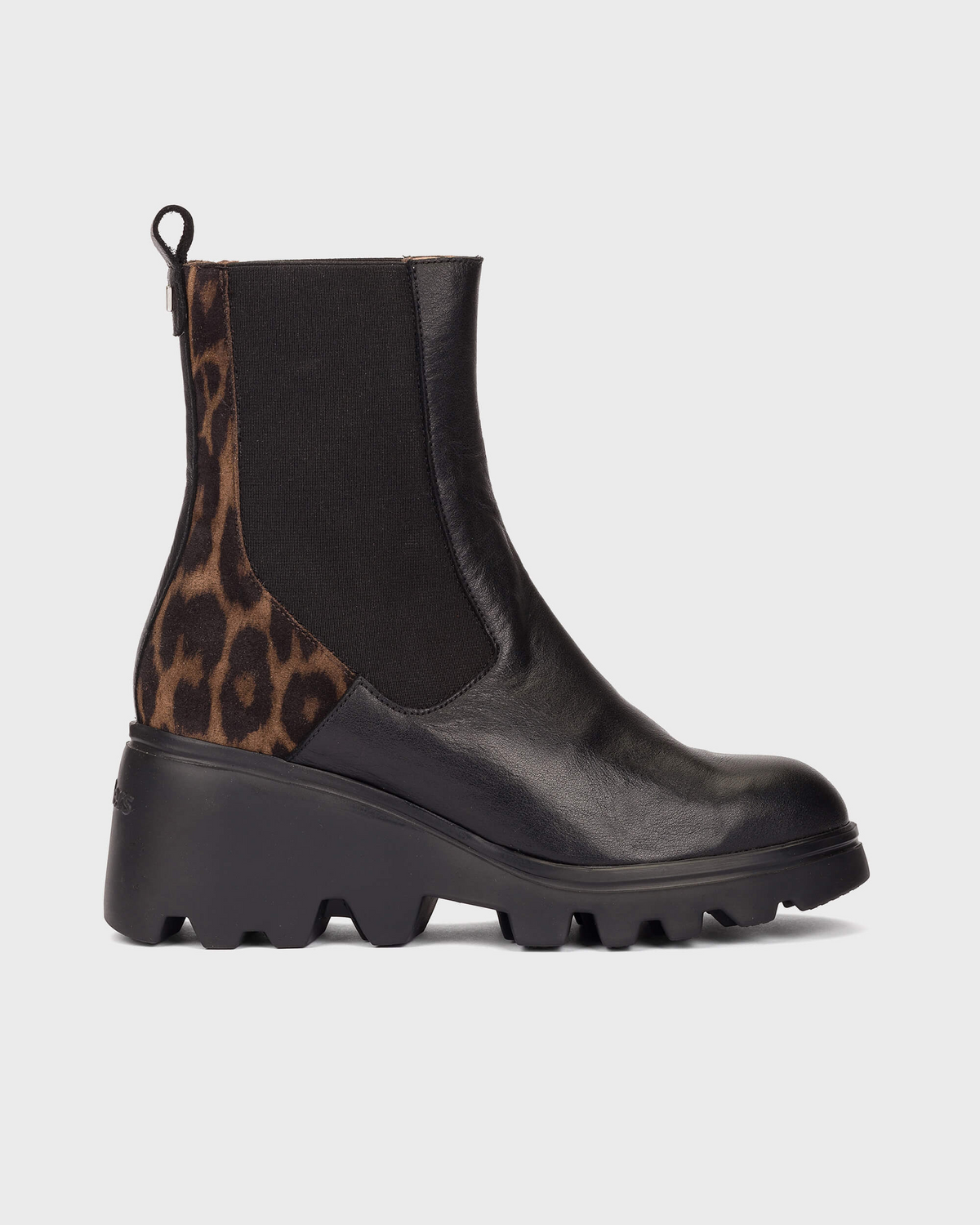 Alice Black & Animal Print Boots - G-7032