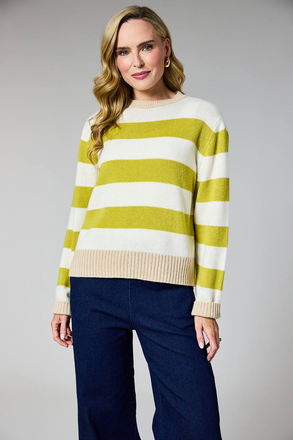 Mustard Stripe Knit - G008