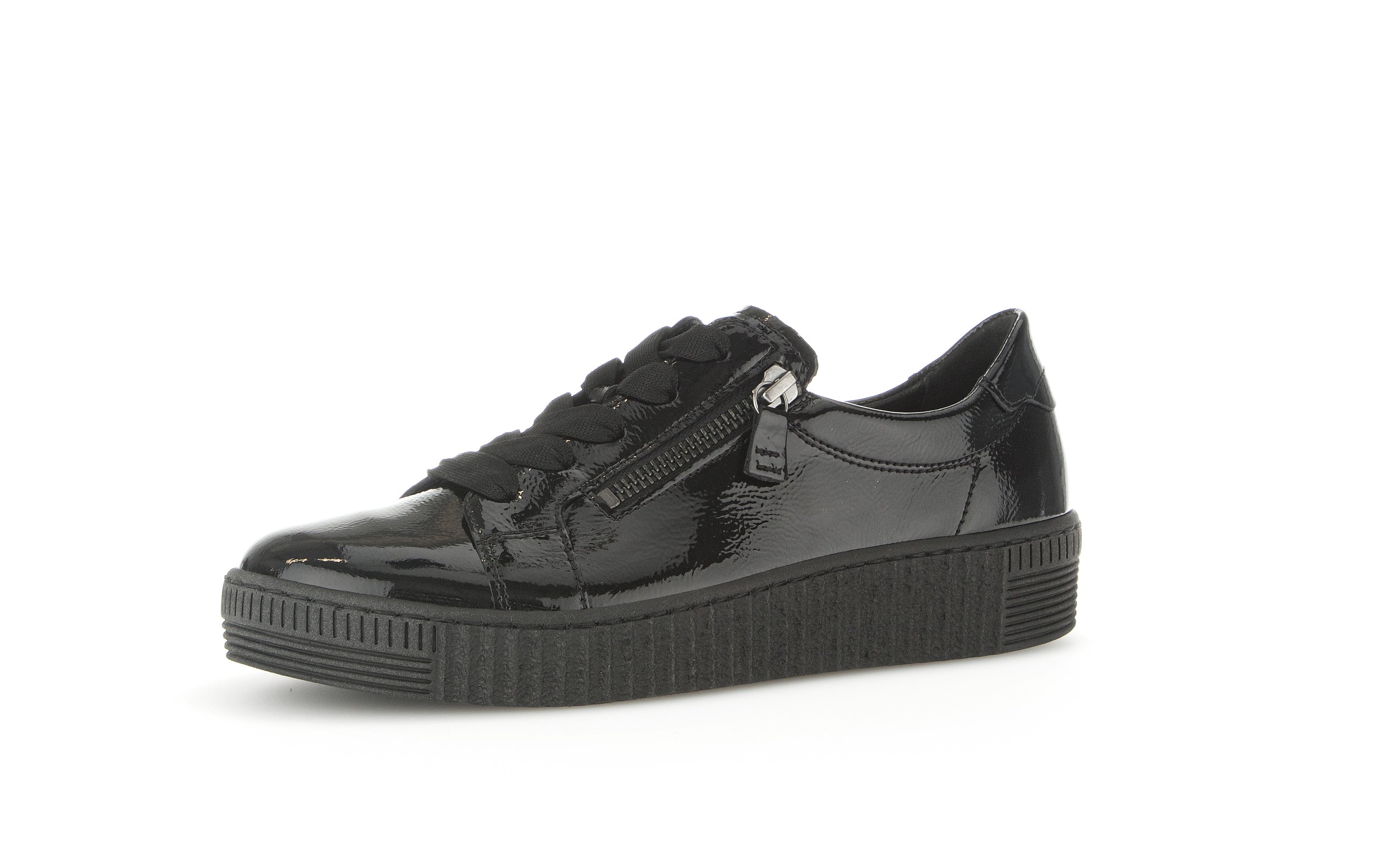 Wisdom Black Patent Trainers - 53.334.97