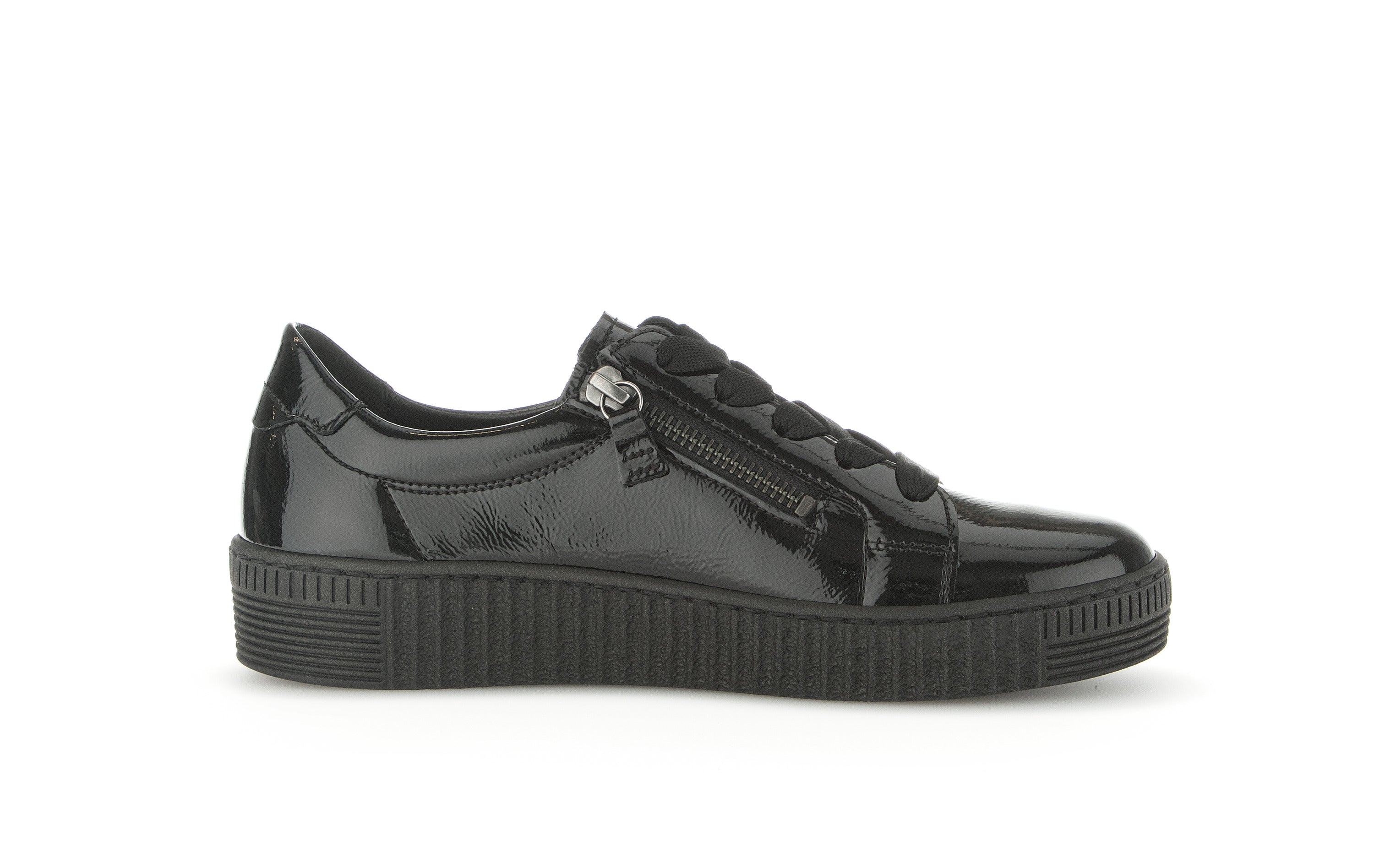 Wisdom Black Patent Trainers - 53.334.97