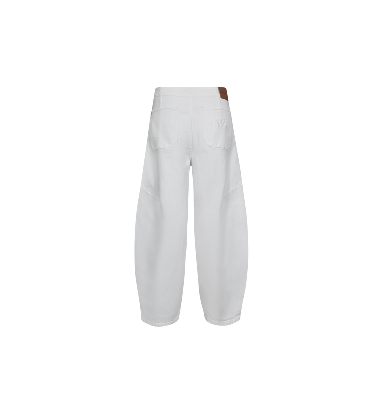 White Rosy Bianco Barrel Jeans - 179920
