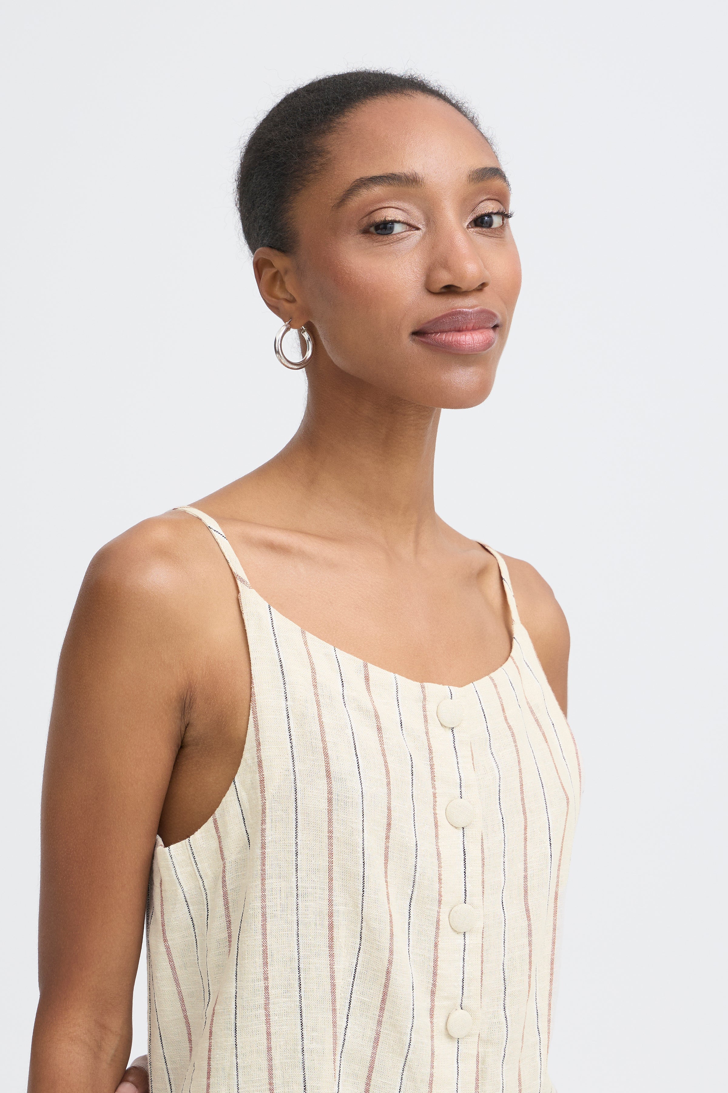 Linno Brown Stripe Waistcoat - 20125592