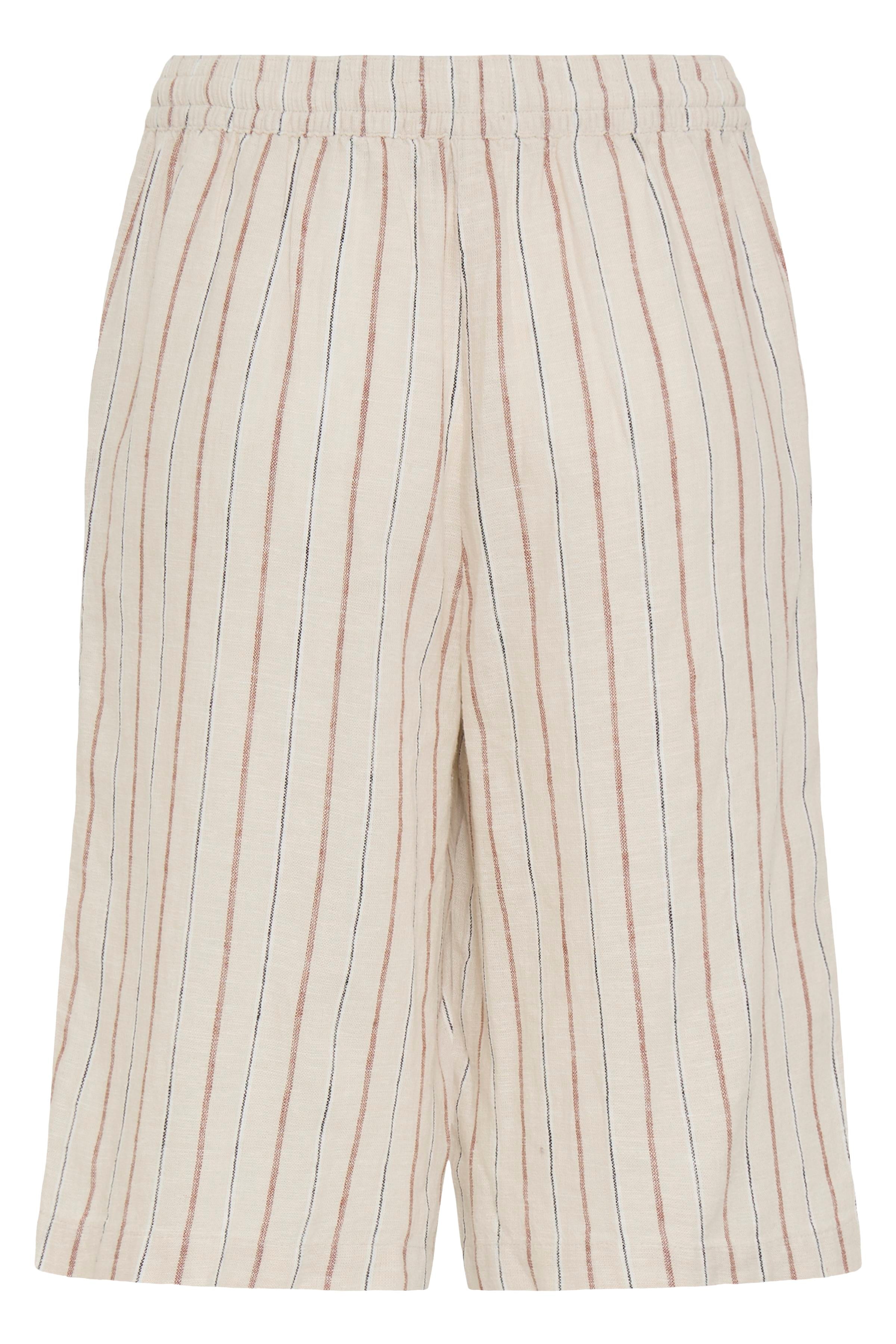 Linno Brown Stripe Shorts - 20122918