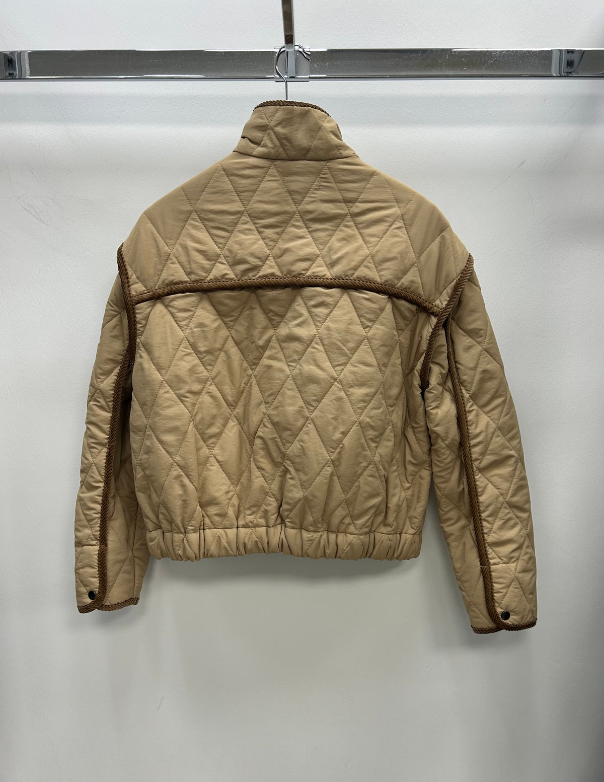 Tan Corduroy Trim Jacket - JK8506