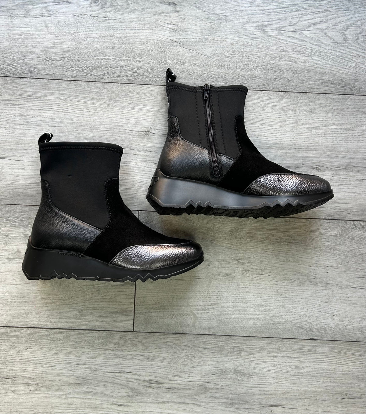 Plomo & Black Combi Boots - E-6782