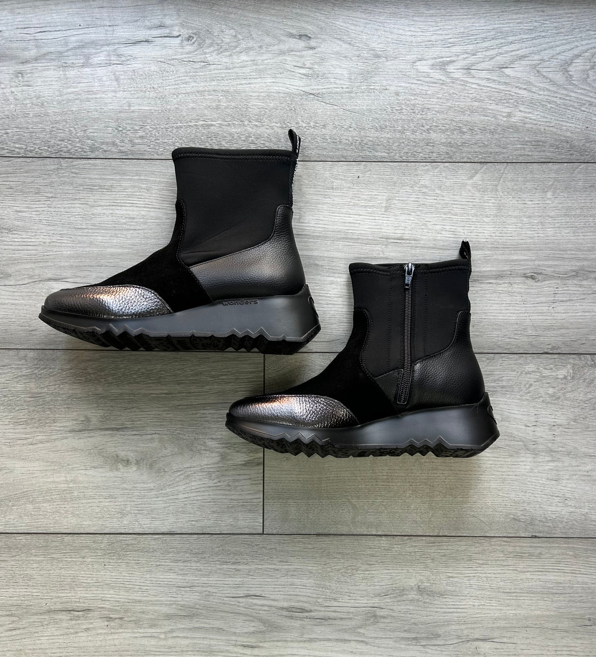 Plomo & Black Combi Boots - E-6782
