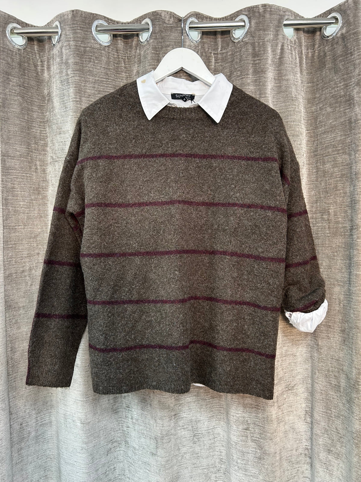 Chocolate Stripe Sweater - 6510