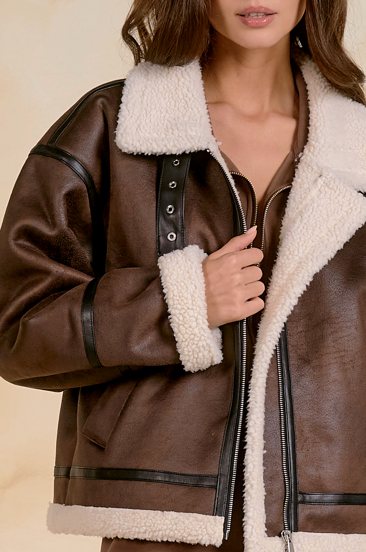 Mocha Zip Jacket - JK8325