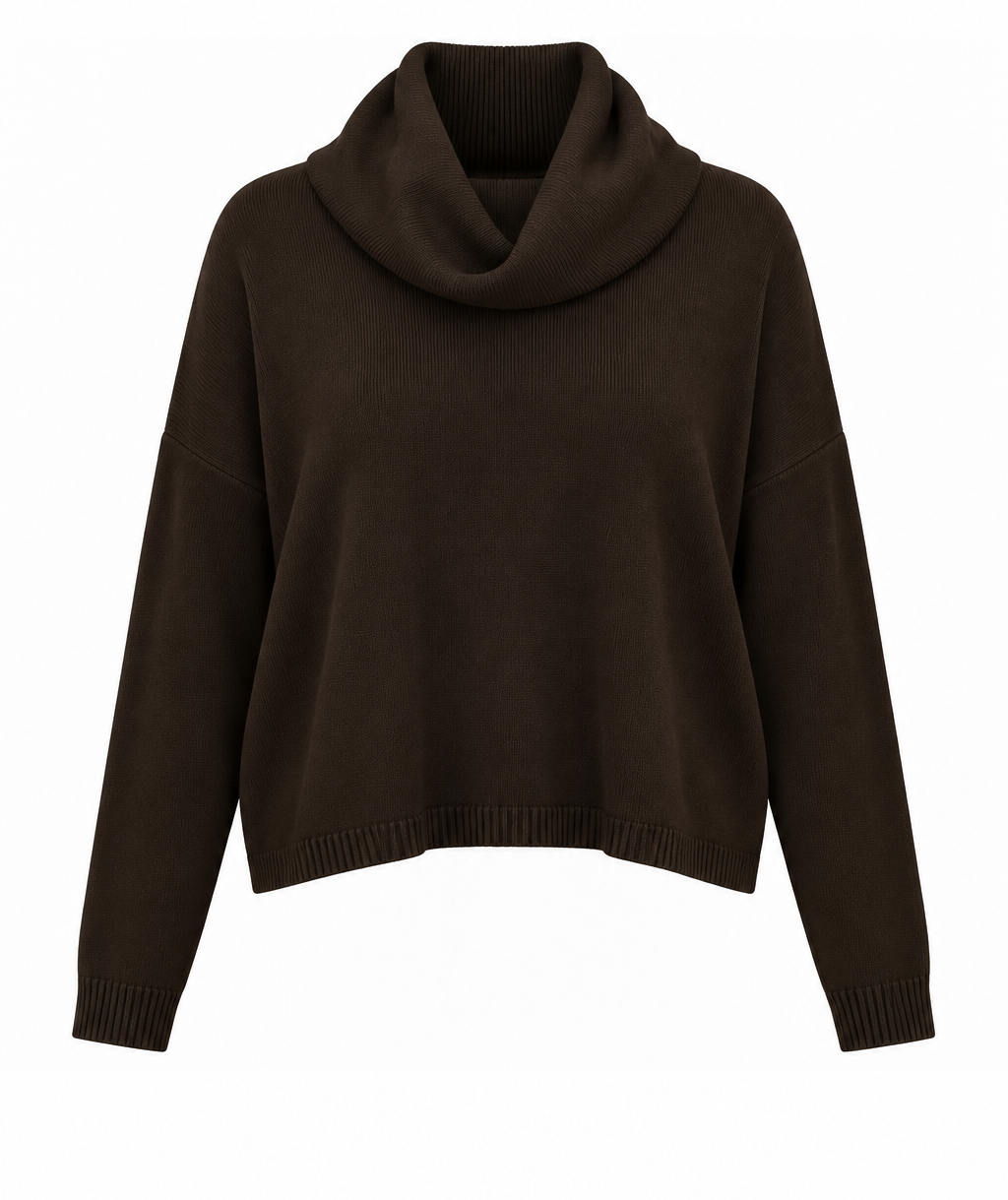 Jannie Dark Chocolate Cowl Sweater