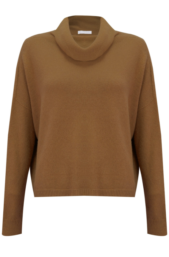 Jannie Toast Cowl Sweater