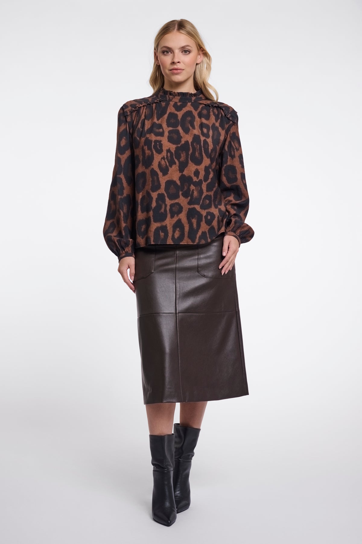 Jans Brown Leopard Shirt - 7002612