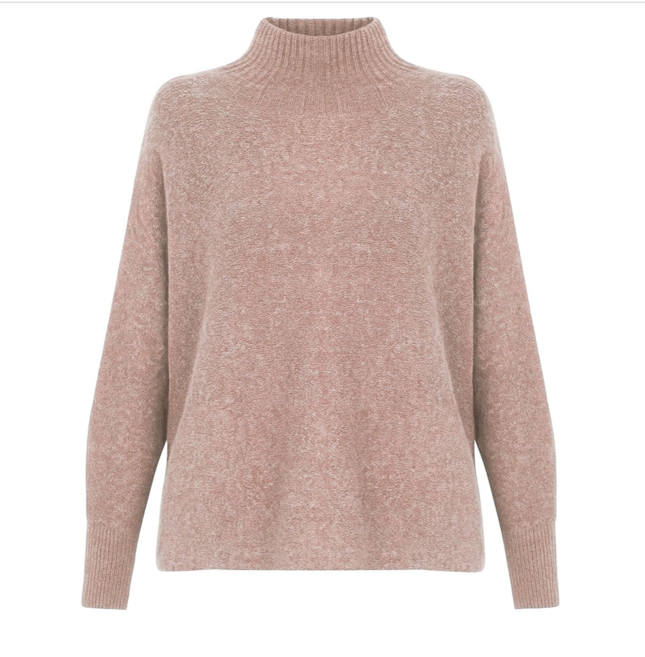 Jolie Antique Rose High Neck Sweater