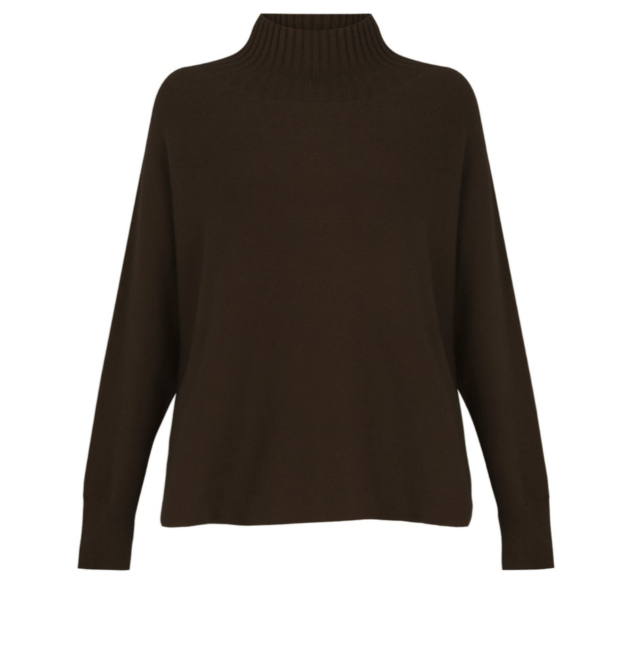 Jolie Dark Chocolate High Neck Sweater