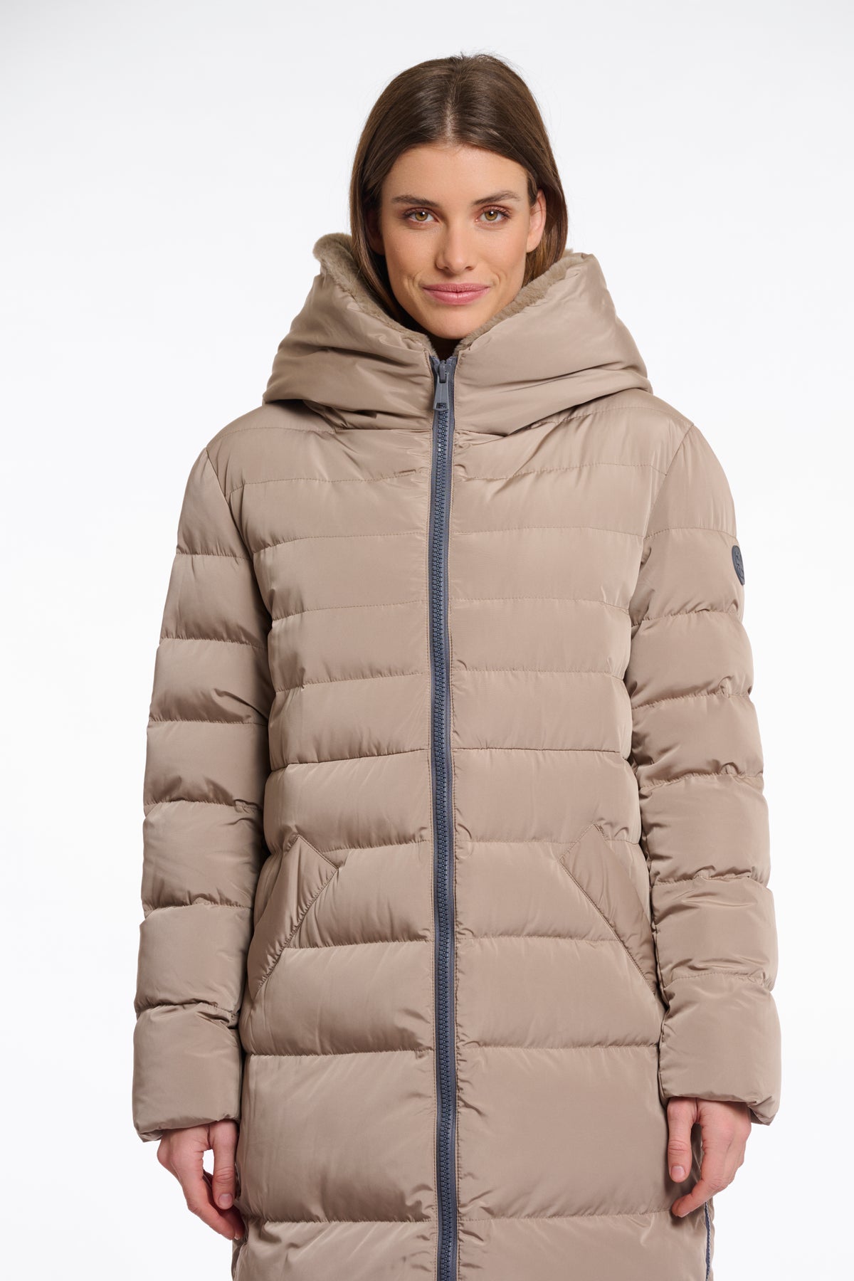 Keliafur Toffee Padded Coat - 7002612