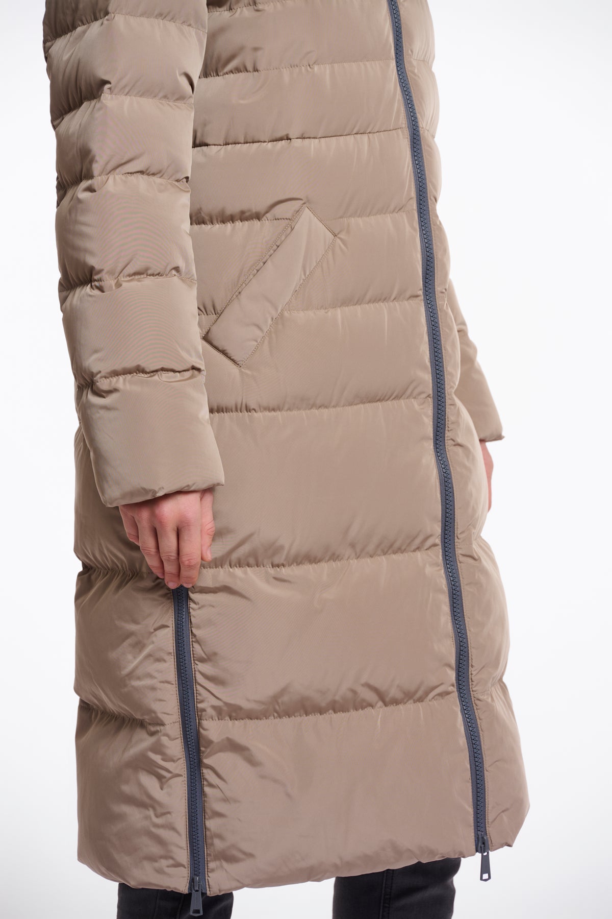 Keliafur Toffee Padded Coat - 7002612