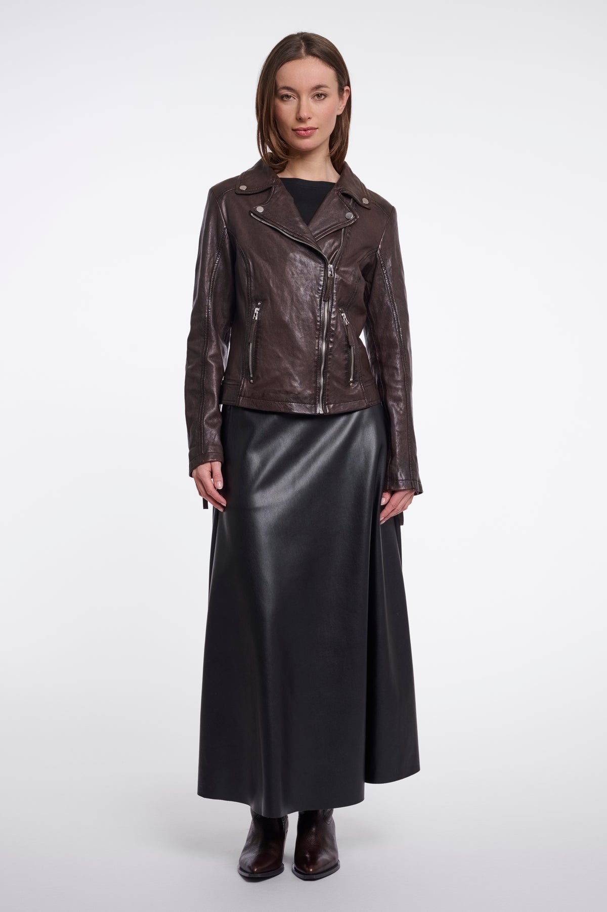 Ludwig Coffee Roast Leather Jacket - 3002611
