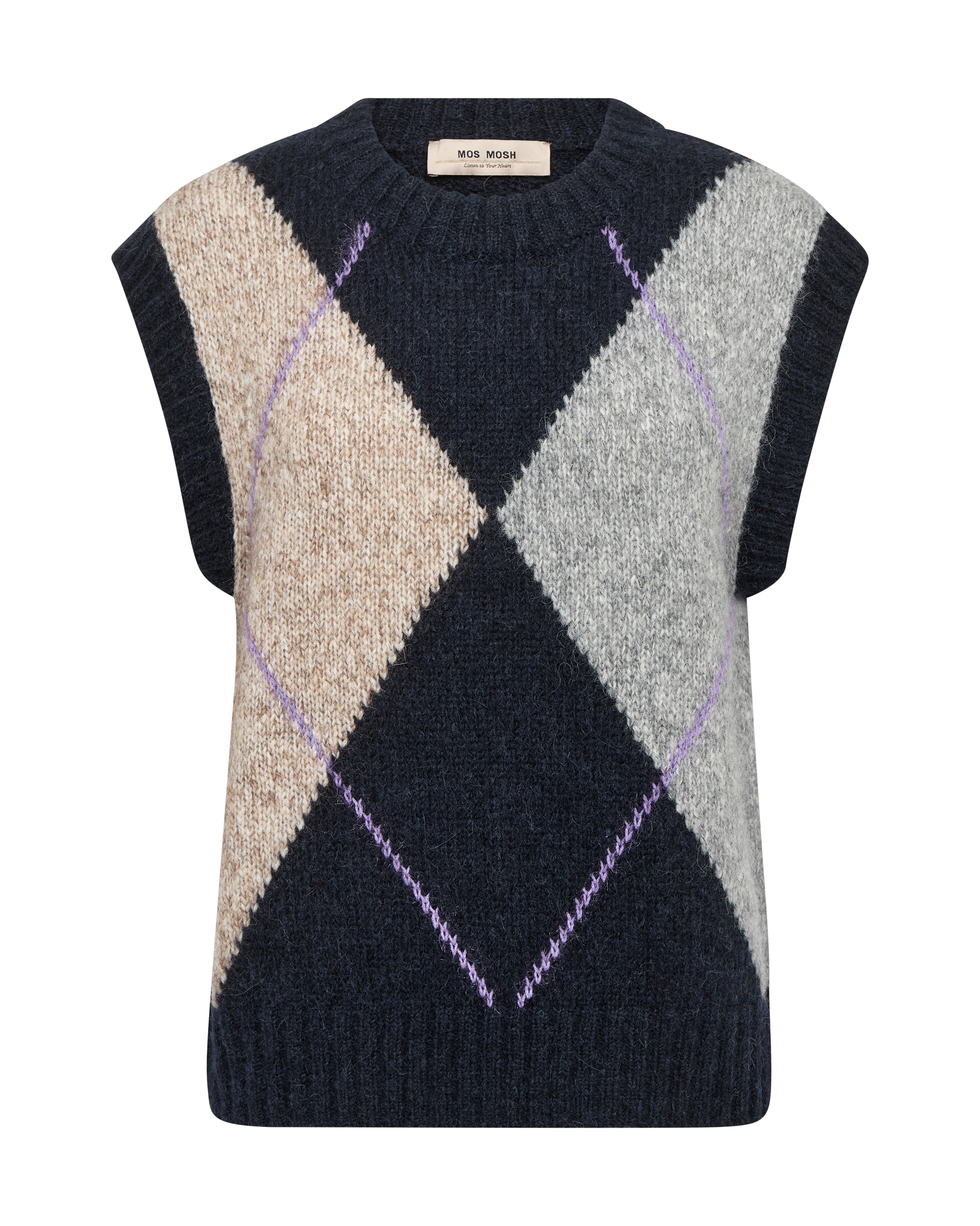 Jennine Salute Navy Knit Vest - 183090