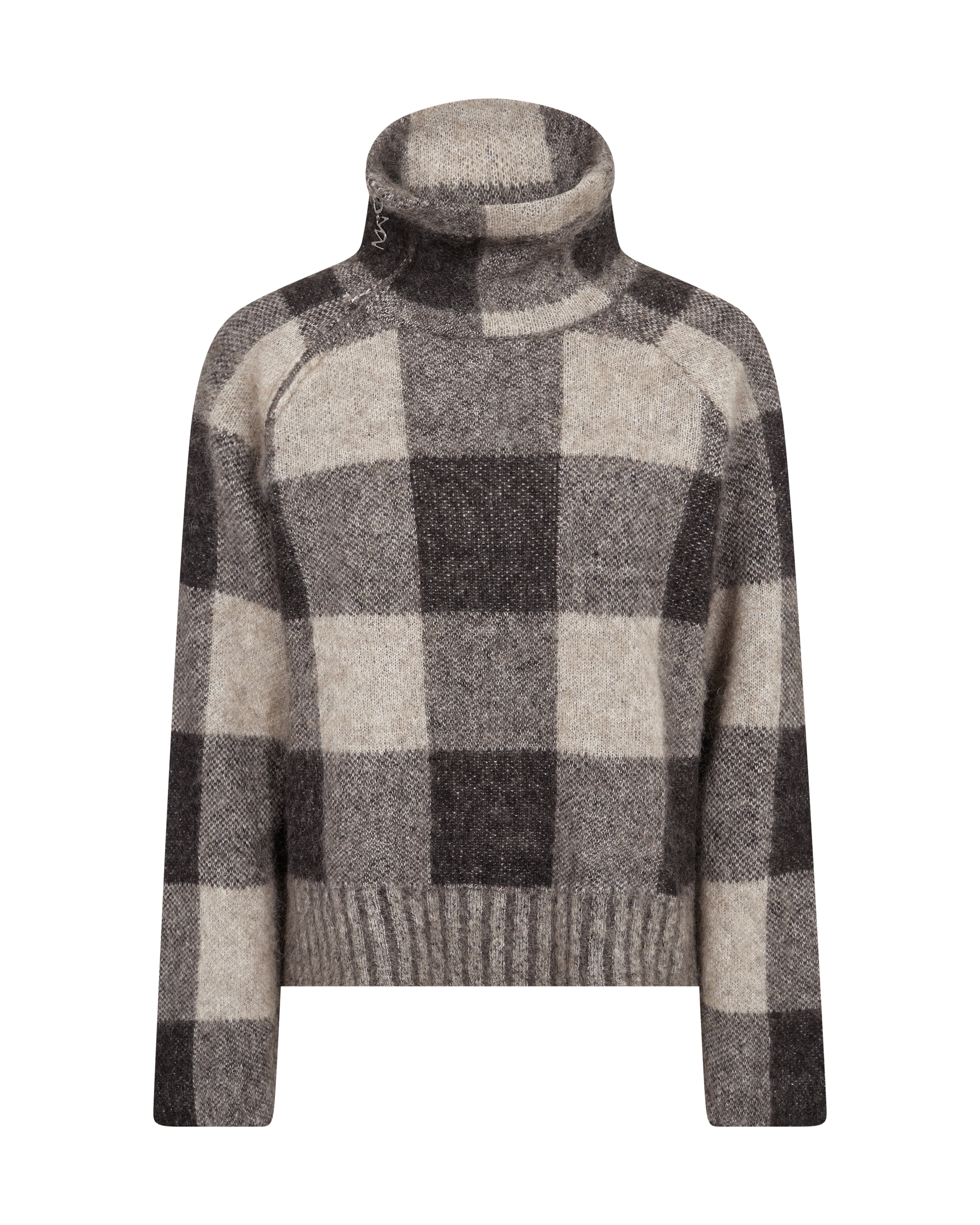 Maija Black Check Jumper - 182950