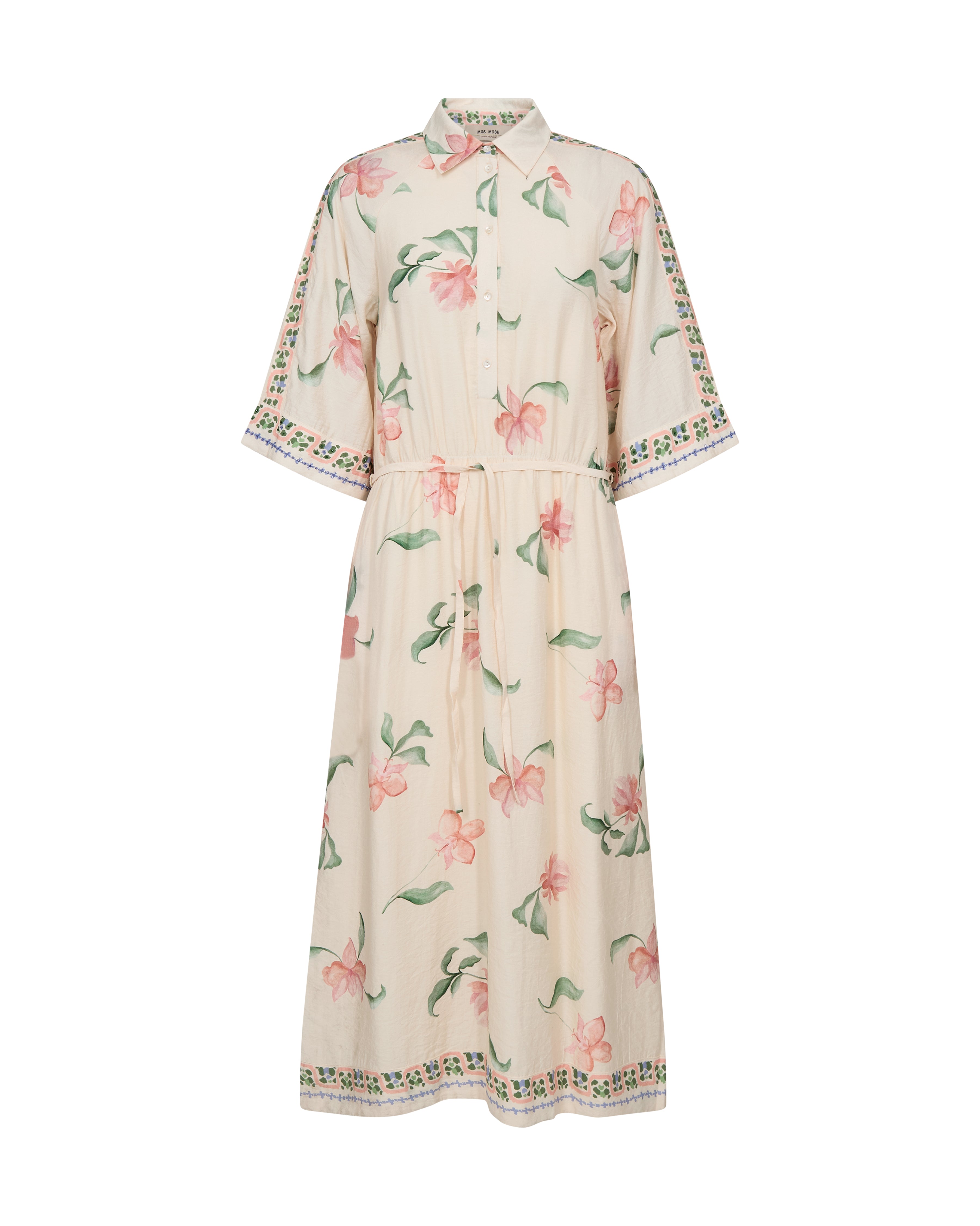 Bunno Big Orchid Ecru Dress - 177970