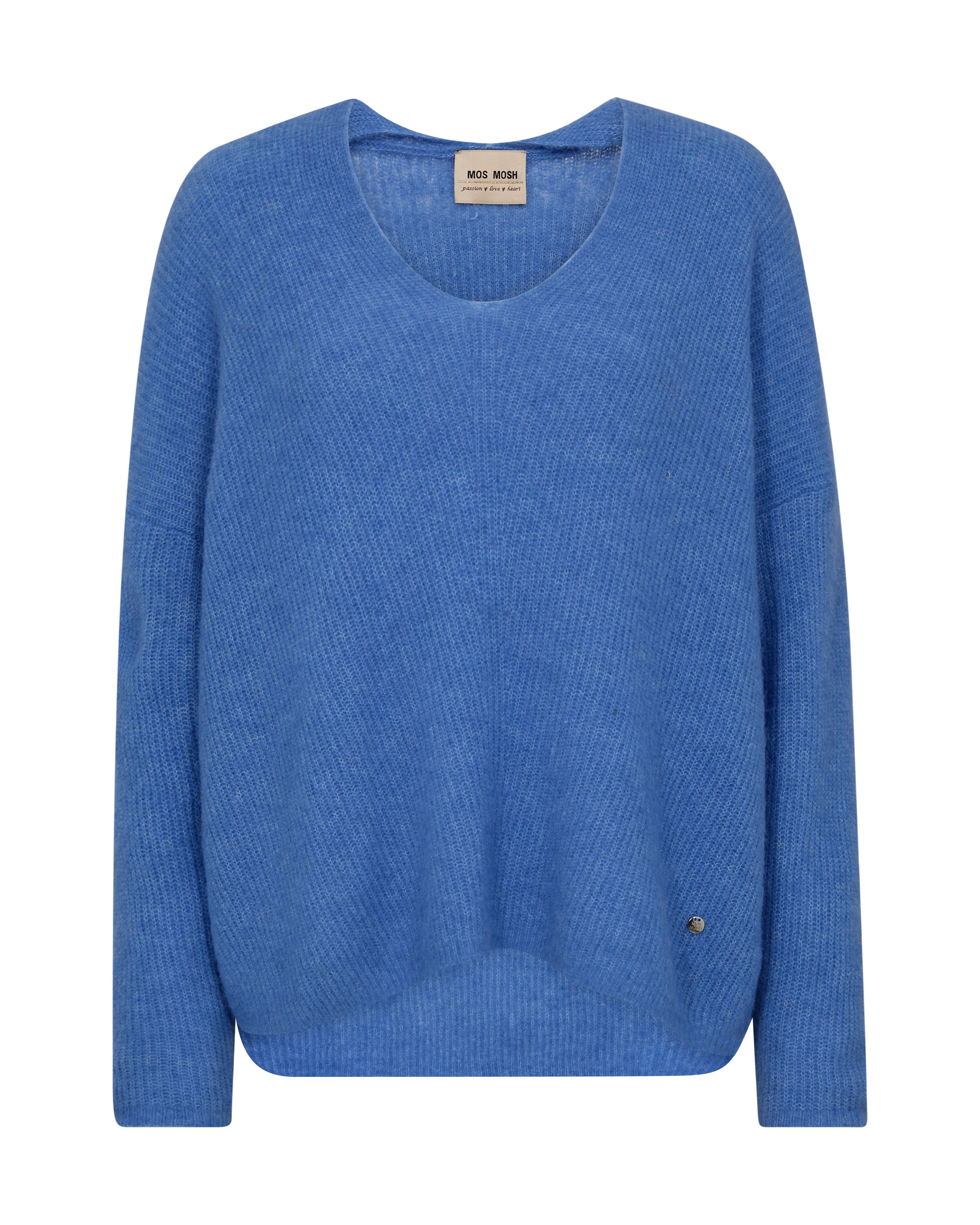 Thora Ultramarine V Neck Knit - 153900